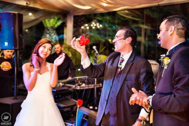 A special performance for a special Bride and Groom Photo
