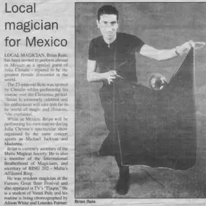 Magician Malta Magic performance in Mexico