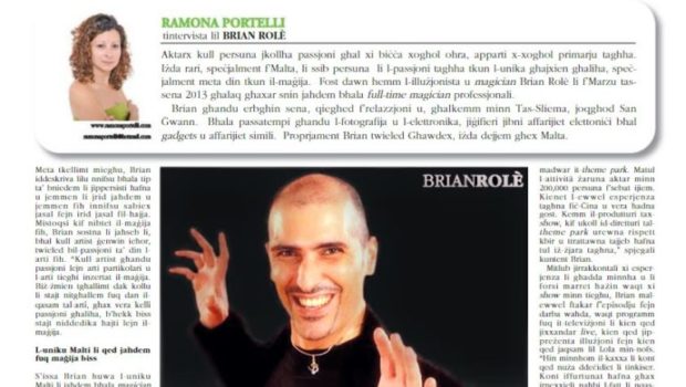 Ramona-Portelli---Intervista-Brian-Role-Magician---Magija-Kullhadd-12-01-2014